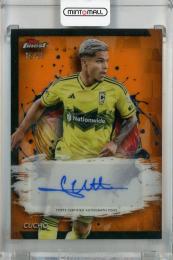 2024 Topps Finest MLS Cucho Base Autographs Orange Refractor #BA-CU 【16/25】 Columbus Crew