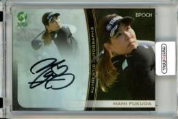 2021 EPOCH JLPGA 日本女子プロゴルフ協会 オフィシャルトレーディングカード 福田真未 #AG-56 直筆サインカード パラレル版【03/30】