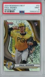 2024 Bowman's Best Paul Skenes Refractors【PSA 9】《MINT》 Pittsburgh Pirates