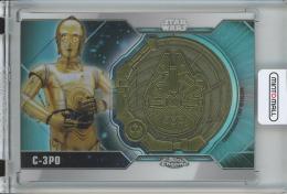 2021 Topps Chrome Star Wars Legacy C-3PO Commemorative Ship Medallion/#SM-C3【77/99】