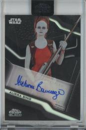 2022 Topps Chrome Black star wars Michonne Bourriague as Aurra Sing Autograph/#A-MIB