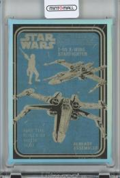 2021 Topps Chrome Star Wars Galaxy X-Wing Star Fighter Vintage/Refractor/#V-13