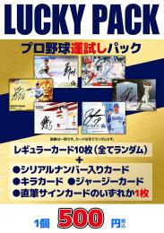 【プロ野球運試しパック】立川店オリジナル!プロ野球カード入門パック 1個500円×3パックセット