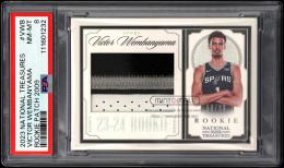 2023-24 Panini National Treasures #162 Victor Wembanyama Rookie Patches '09【56/99】【PSA NM-MT 8】 San Antonio Spurs