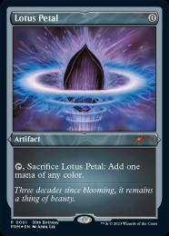 MTG/水蓮の花びら/Lotus Petal/エッチング・Foil×4枚 ミントモール / MINT GAMES MTG(東日本橋) / 【PRM】【ENG