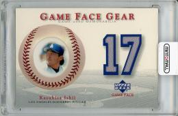 【裏面右上角若干難あり】2003 UPPER DECK Game Face Gear Kazuhisa Ishii Game Used Jersey