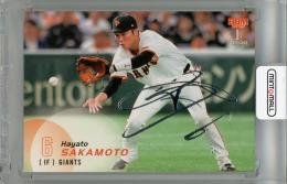2025 BBM 1stバージョン 坂本勇人 銀箔サインカード #016 読売ジャイアンツ