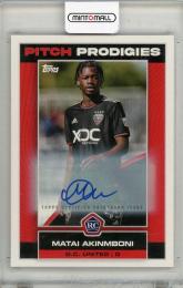 2023 TOPPS Matai Akinmboni AUTO D.C. United