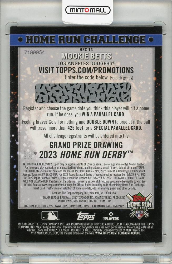ミントモール / MINT 渋谷店 / 2022 TOPPS HOME RUN CHALLENGE MOOKIE BETTS