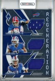 2024 Panini Phoenix Thurman Thomas/Frank Gore/James Cook Regeneration Materials #4【118/199】 Buffalo Bills