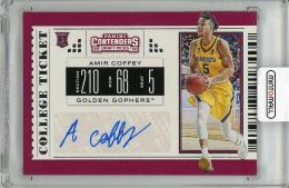 2019 PANINI Contenders Draft Picks Amir Coffey Autograph (RC)