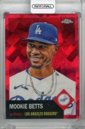 2022 Topps Chrome Platinum Anniversary Mookie Betts Red Atomic #350【044/100】 Los Angeles Dodgers