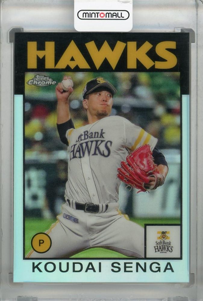 福岡ソフトバンクホークス 千賀滉大 キャップ】1of1 BBM 2022 福岡