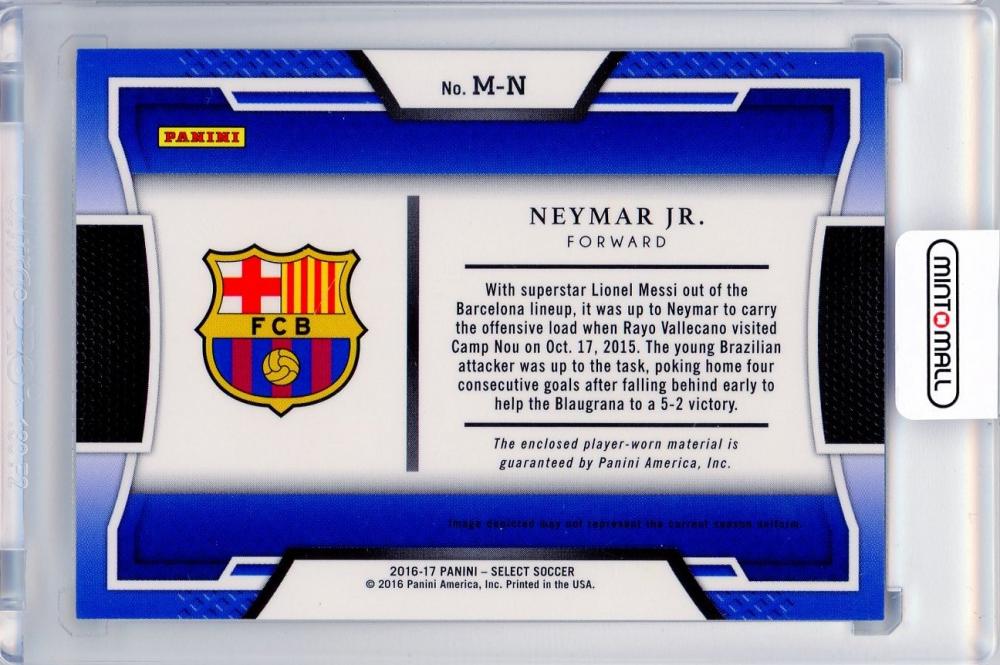 PANINI SELECT CARD NEYMAR.JR2016-17