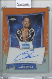 2025 Topps Chrome WWE Shinsuke Nakamura Blue Brand Chrome Autographs Orange Refractors【24/25】