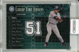 2003 Upper Deck Ichiro Lineup Time Jerseys Seattle Mariners