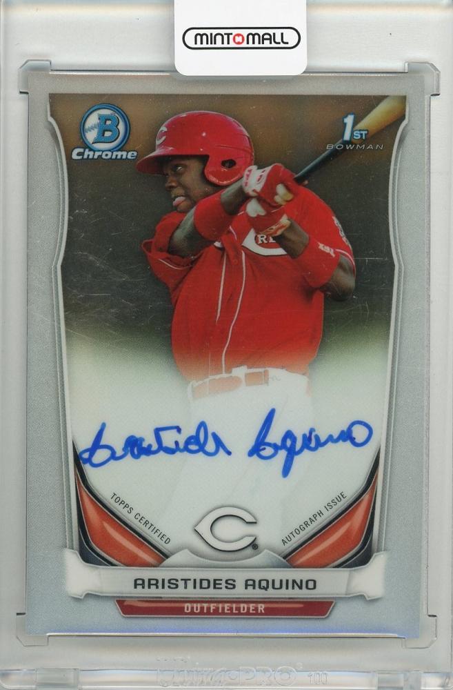 2014 BOWMAN Chrome Prospect Autographs #BCAPAA / Aristides Aquino Cincinnati Reds