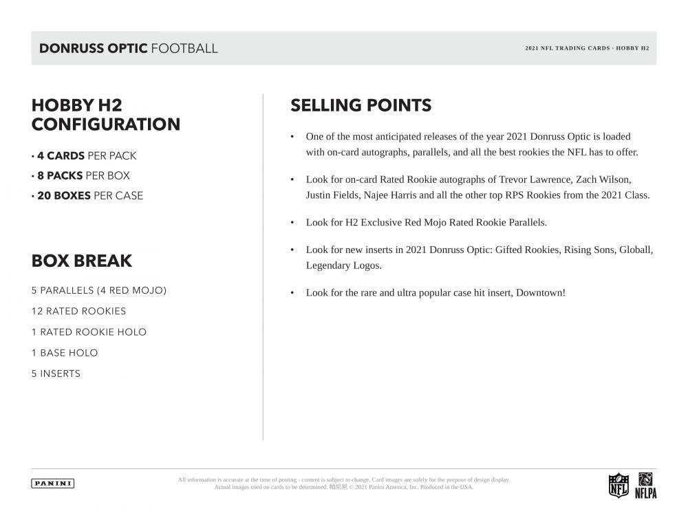 ミントモール / MINT-WEB店 / NFL 2021 PANINI DONRUSS OPTIC FOOTBALL ...