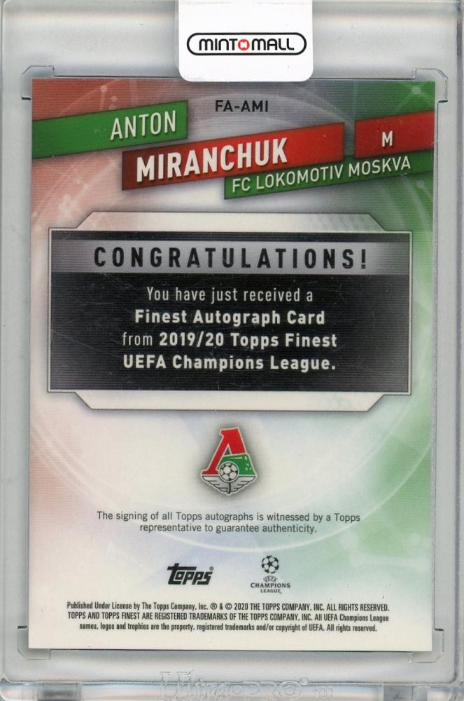 ミントモール / MINT 新宿店 / 201920 TOPPS Finest UEFA Champions League