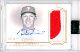 2020 Topps Dynasty Rhys Hoskins #DAP-RH05 Autograph Patch Card【3/10】 Philadelphia Phillies