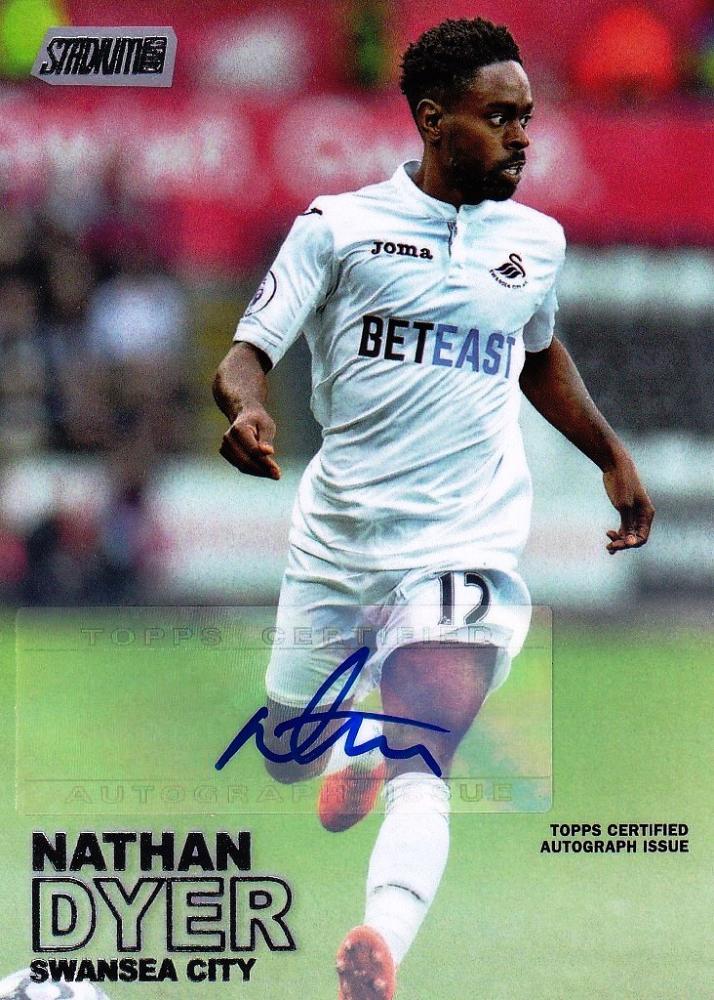 ミントモール Mint 浦和店 16 Topps Stadium Club Premier League Swansea City Nathan Dyer Base Autographs