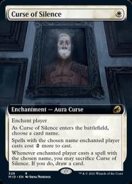 【MID】【ENG】【Foil】《静寂の呪い/Curse of Silence》 拡張アート版