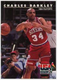 1992 SkyBox USA #6 Charles Barkley/NBA Playoffs