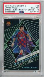 2019-20 PANINI Obsidian  Lionel Messi #S-8 (PSA 10 GEM MT) 21/25