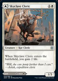 【ZNR】【ENG】【Foil】《スカイクレイブの僧侶/Skyclave Cleric // Skyclave Basilica》