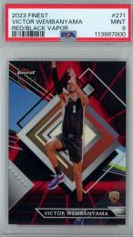 2023-24 TOPPS FINEST BASKETBALL Victor Wembanyama RED/BLACK Vapor【07/10】【PSA9】 San Antonio