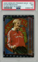 レア　ベッカム　プレミアゴールド2000 2000 Topps Premier Gold Soccer David Beckham Gold Foil - PSA