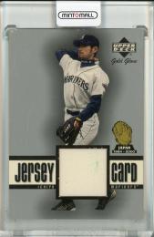 2001 Upper Deck Gold Glove Ichiro Jersey Card Seattle Mariners(やや裏面難あり)