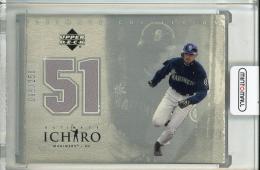 2001 Upeer Deck Ultimate Collection Ichiro Rookie Game-Used Jersey【096/250】 Seattle Mariners