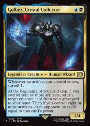 MTG クリスタルを集める者、ゴルベーザ 拡張アート 英語 FOIL バンドル版 日)クリスタルを集める者、ゴルベーザ / Golbez, Crystal