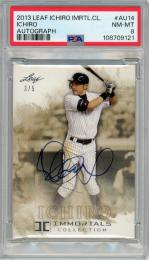 2013 LEAF Ichiro Immortals Collection Ichiro Autograph #AU14 5枚限定【3/5】【PSA8】《Near MINT-MINT》New York Yankees