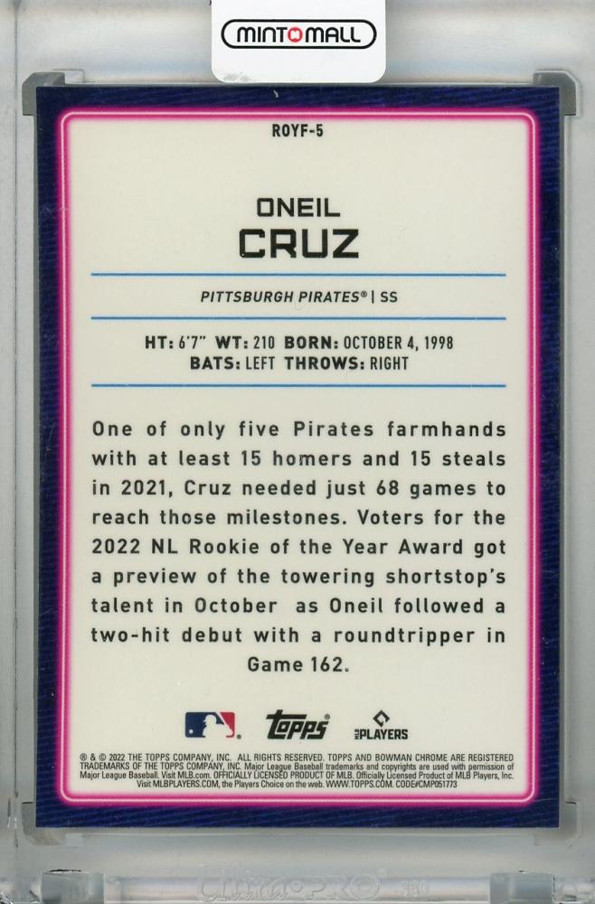Maillot Dédicacé Oneil Cruz - Pirates De Pittsburgh - Authentifié JSA - Excellent état