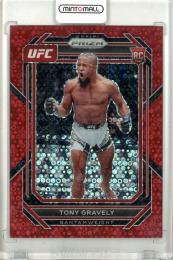 2023 Panini Prizm UFC  Tony Gravely Rookie Base Under Card Red Prizm 42/99