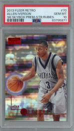 2013-14 Fleer Retro Allen Iverson 96-97 SkyBox Premium Star Rubies #70【122/150】【PSA 10】