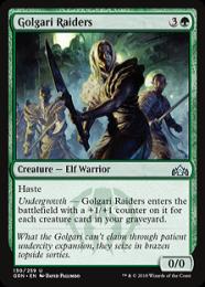 【GRN】【ENG】【Foil】《ゴルガリの略奪者/Golgari Raiders》