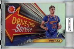 2024 Topps Chrome McDonald's All American Cooper Flagg Drive Thru Service Refractors #DTSCOF