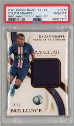 2020 PANINI Immaculate Collection Kylian Mbappe Brilliance Relic Bronze #BKM 50枚限定【04/50】【PSA10】《Gem-MINT》 Paris Saint-Germain