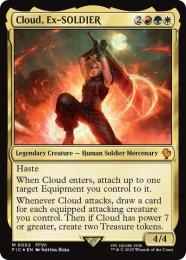 MTG 元ソルジャー、クラウド ボーダーレスfoil 日本語 FIC ミントモール / MINT GAMES MTG(東日本橋) / 【FIC】【ENG