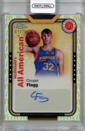 2024 Topps Chrome McDonald’s All American Cooper Flagg All American Autographs McDonald’s Logo Refractors #SMS-COO【61/75】 East