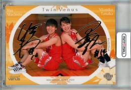2020 BBM Shinig Venus シャイニングヴィーナス 町田瑠唯/田中真美子 Twin Venus 金箔サインカード【089/100】