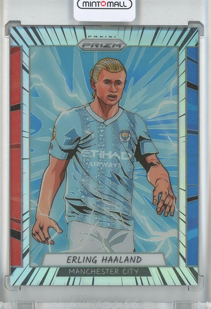 2023-24 PANINI PRIZM PREMIER LEAGUE SOCCER Erling Haaland Manga/#1 Manchester City