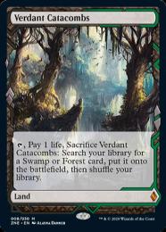Foil】《新緑の地下墓地/Verdant Catacombs》[ZEN] 土地R | 日本