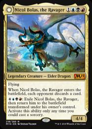 【M19】【ENG】《破滅の龍、ニコル・ボーラス // 覚醒の龍、ニコル・ボーラス/Nicol Bolas, the Ravager // Nicol Bolas, the Arisen》