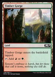 【M19】【ENG】【Foil】《森林の地溝/Timber Gorge》