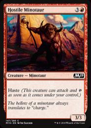 【M19】【ENG】【Foil】《敵意あるミノタウルス/Hostile Minotaur》