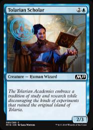 【M19】【ENG】【Foil】《トレイリアの学者/Tolarian Scholar》